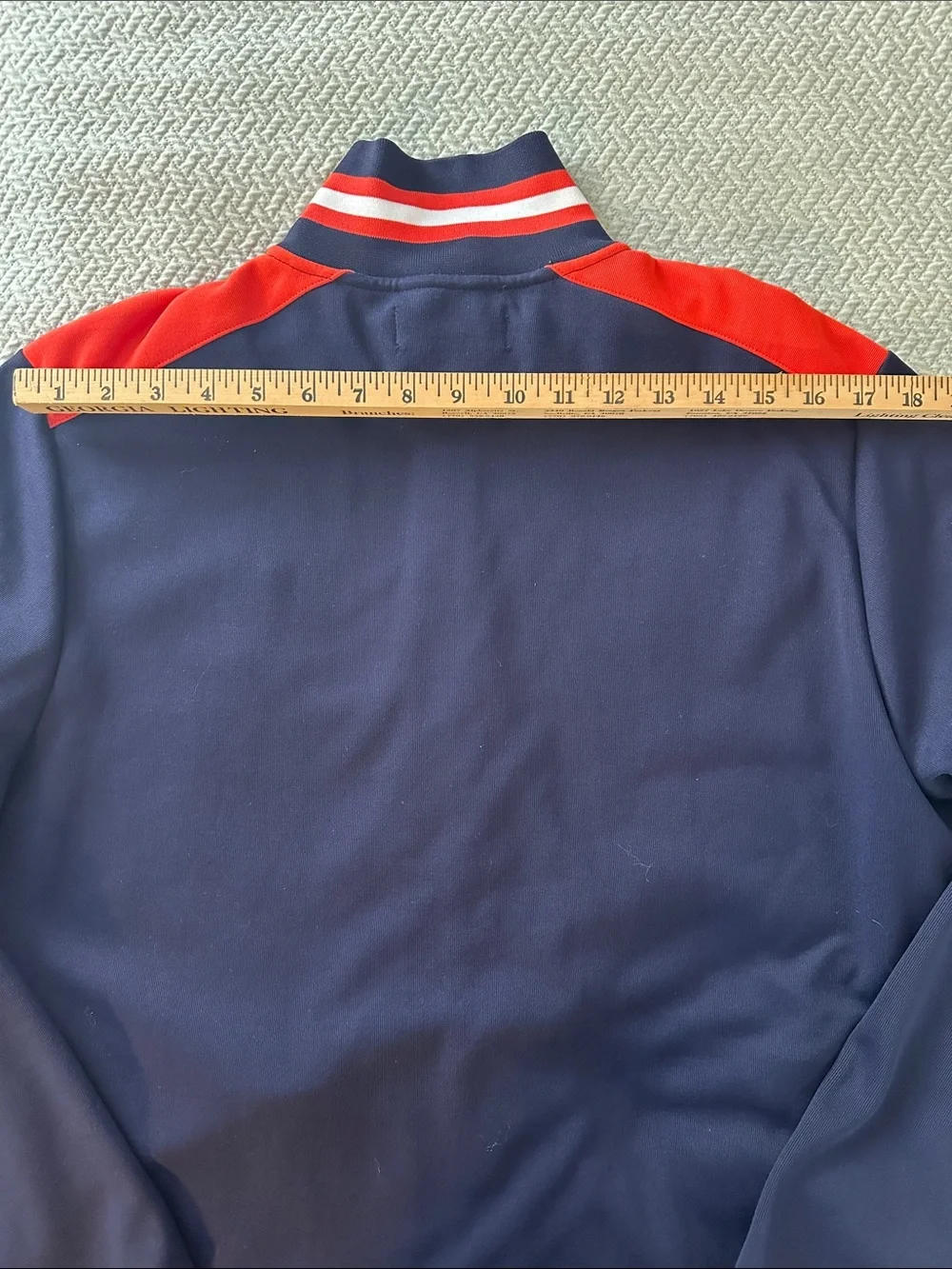 Polo Ralph Lauren Men M Tennis Full Zip Track Jacket Navy Red Big Pony New
